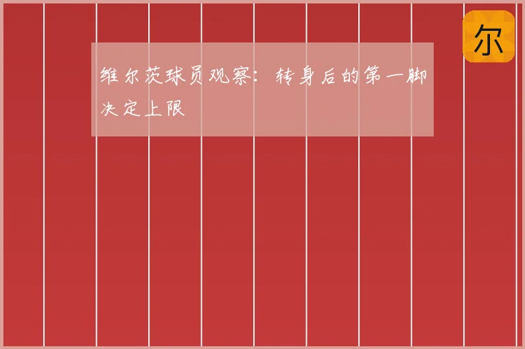 维尔茨球员观察:转身后的第一脚决定上限
